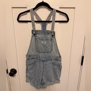 Levi’s Shortalls Denim Knot Strap Jean Girls Size 14